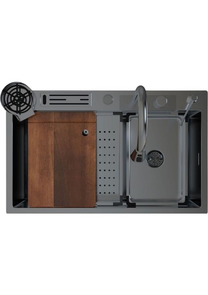 Nıagara Ng 750 Titanyum Teknolojik Eviye Set 45X75 cm