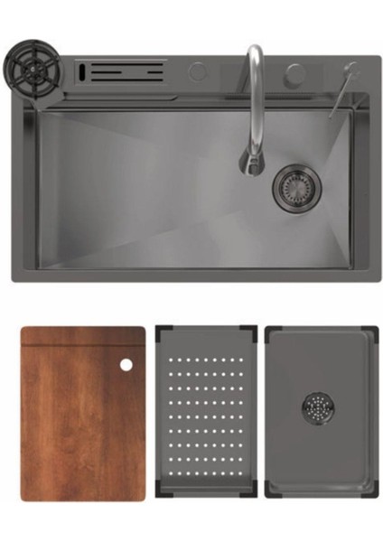 Nıagara Ng 750 Titanyum Teknolojik Eviye Set 45X75 cm fiyatları