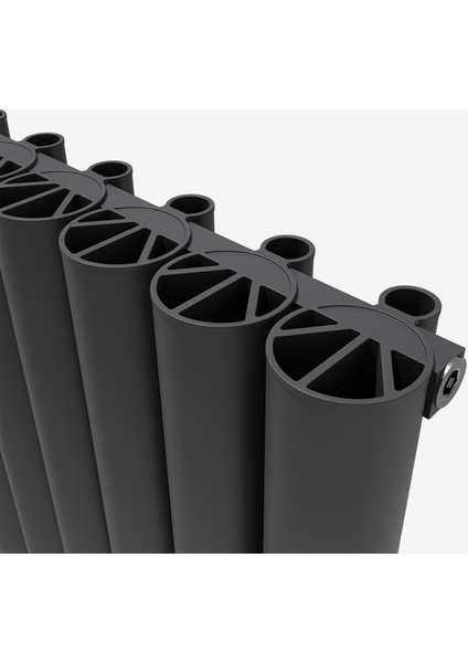 1800X475MM Glory Dikey Alüminyum Radyatör Antrasit Standart Bağlantı fırsatları