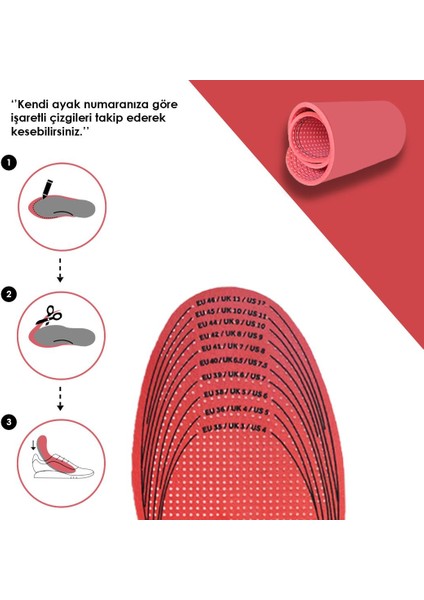 BC07 | Yumuşak Konfor Ayakkabı Tabanı, Yastıklama Sağlayan Tüm Ayakkabılar için Rahat İç Tabanlık fırsatları