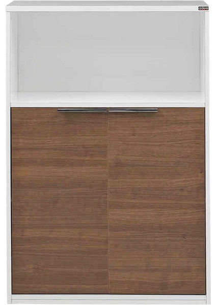 Adore Nkt 23 Nb 1 New York 3 Katlı 2 Kapaklı Kitaplık Noce Lake Beyaz 76X110X34 Cm indirimleri