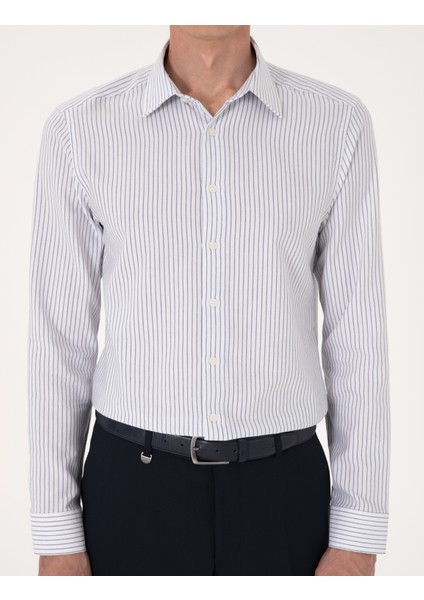 Erkek Mavi Slim Fit Uzun Kollu Gömlek 50307135-VR036