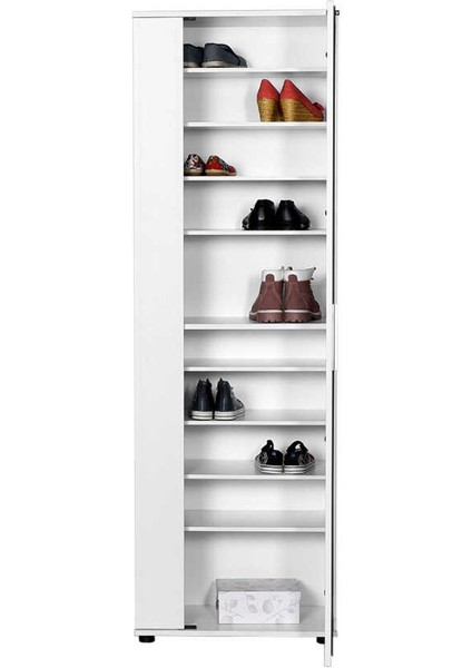 Adore Porto 10 Bölmeli 2 Kapılı Aynalı Ayakkabı Dolabı SHC-629-BB-2 Beyaz modelleri