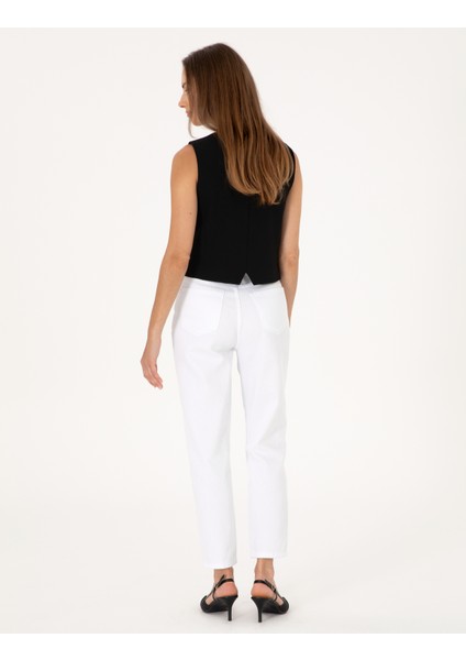 Kadın Beyaz Jean Pantolon 50313234-VR013
