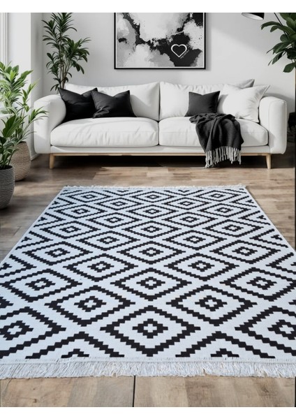 Staywithlove Kilim Çift Taraflı Dokuma Kilim Çamaşır Makinesinde Yıkanabilir Dokuma Kilim ,yolluk
