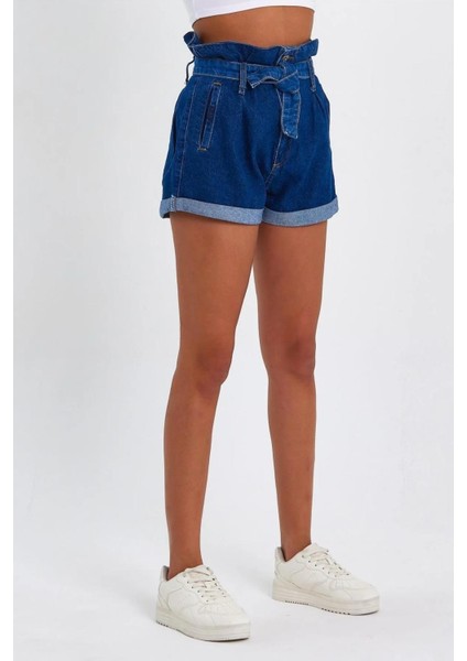 Alexandergardı Özel Koleksiyon Bağlamalı Denim Şort (4013K)