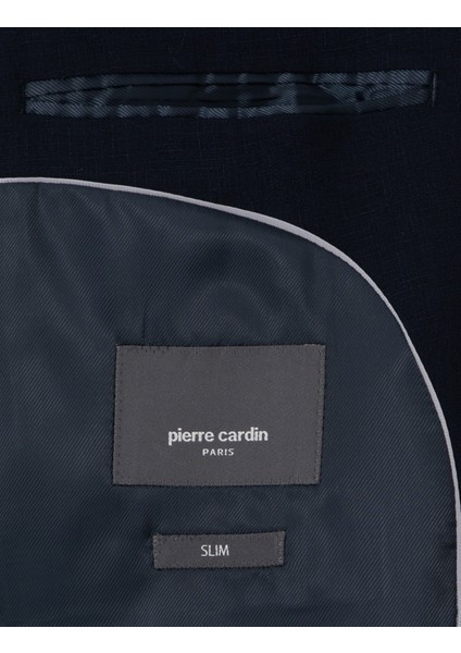 Erkek Lacivert Slim Fit Takım Elbise 50306032-VR033