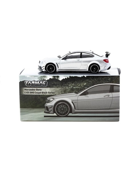 Works 1/64 Mercedes-Benz C 63 Amg Coupé Black Series Silver Metallic