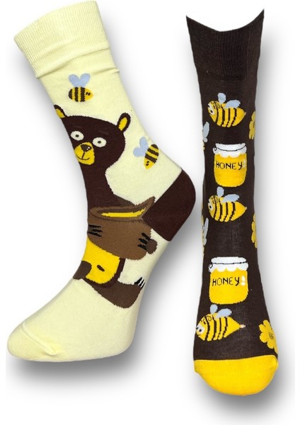 5'li Unisex Esnek Hamster Penguen Ayı ve Civciv Desenli Karışık Renkli Nefes Alabilen Soket Çoraplar indirimleri