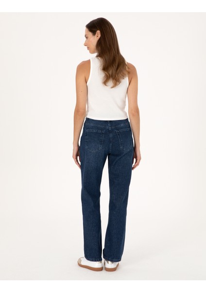Kadın Indigo Straight Fit Jean Pantolon 50313247-VR028