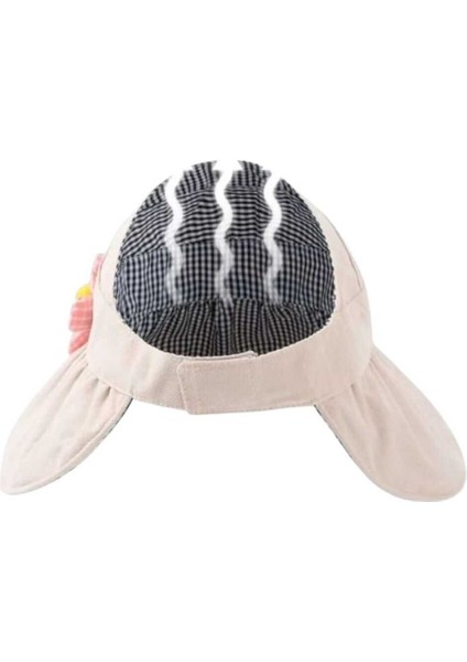 Kız Çocuk 4-10 Yaş Katlanabilir Güneş Koruyucu Yazlık Keten Vizör Şapka indirimleri