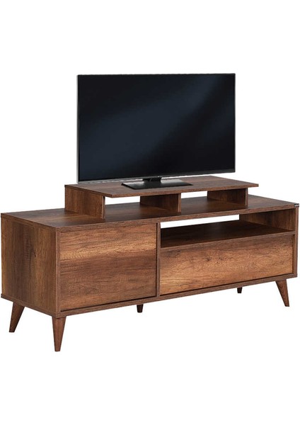 Adore Retro Wide Kapaklı Çekmeceli Tv Sehpası-Oslo Ceviz modelleri