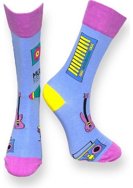 5'li Unisex Esnek Müzik Festivali Panda Pati Desenli Karışık Renkli Nefes Alabilen Soket Çoraplar fiyatları