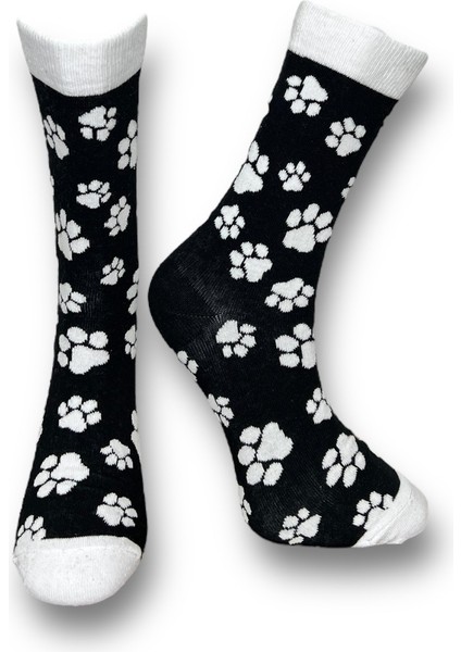 5'li Unisex Esnek Müzik Festivali Panda Pati Desenli Karışık Renkli Nefes Alabilen Soket Çoraplar fırsatları