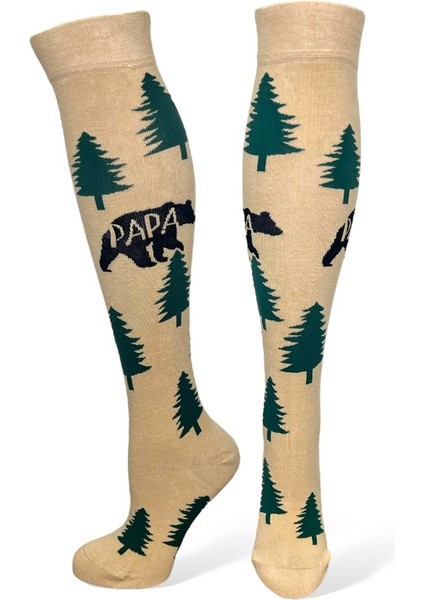 5'li Unisex Esnek Lama Ağaç Arı ve Balık Desenli Karışık Renkli Nefes Alabilen Diz Üstü Çoraplar indirimleri