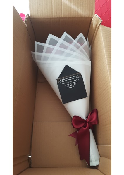 30 Lu LED Işıklı Kenar Süslemeli Solmayan Gül Buketi Beyaz Gül Dışı Pembe indirimleri