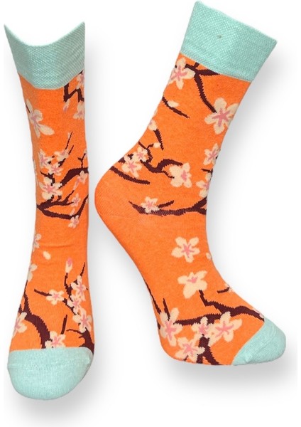 5'li Unisex Esnek Çiçek Desenli Karışık Renkli Nefes Alabilen Soket Çoraplar indirimleri