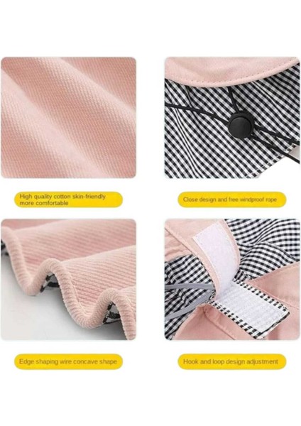 Kız Çocuk 4-10 Yaş Katlanabilir Güneş Koruyucu Yazlık Keten Vizör Şapka indirimleri