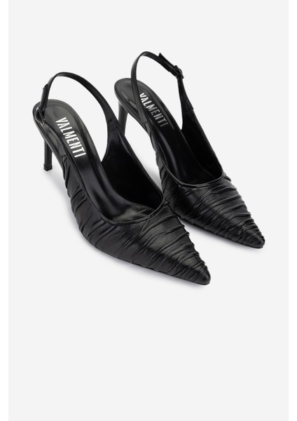 Kadın Hakiki Deri Siyah Deri Topuklu Ayakkabı 1138 2222 Bn Ayk Y25 Sıyah Dr fiyatları