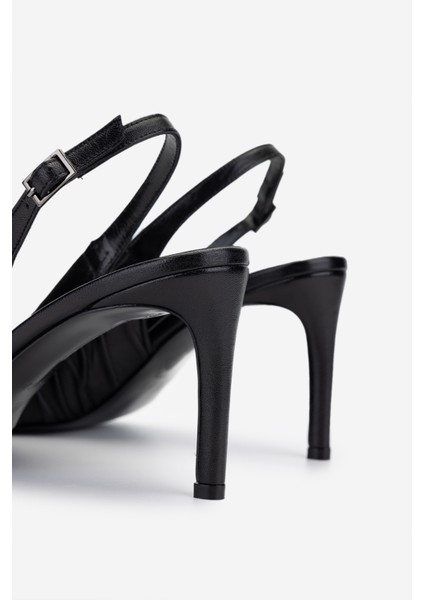 Kadın Hakiki Deri Siyah Deri Topuklu Ayakkabı 1138 2222 Bn Ayk Y25 Sıyah Dr fırsatları