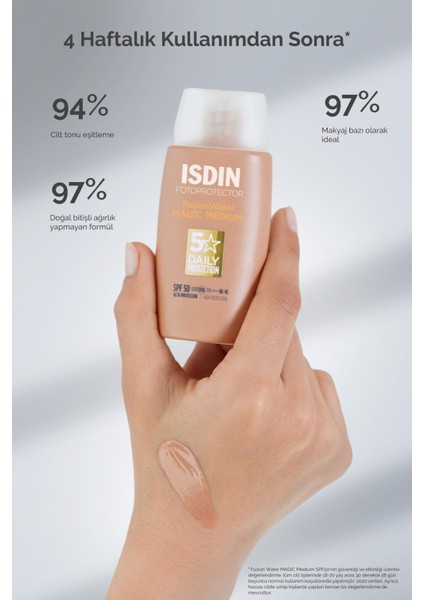 Isdın Fotoprotector Fusion Water Magic Medium SPF50 50ML | Güneş Koruyucu modelleri