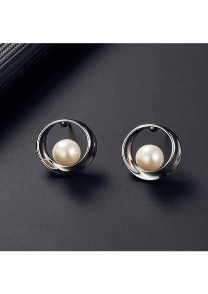 Pearl Inci Taşlı Silver Gümüş Kaplı Renk Kolye Küpe Sade Şık Sevgililer Günü Hediye Takı Seti fiyatları