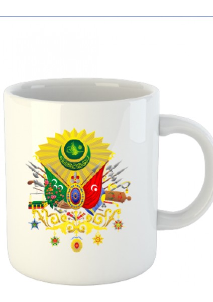 Osmanlı Armalı Kupa Bardak Hediyelik Kupa Bardak