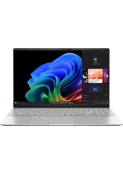 Vivobook S 15 S5507QA-MA046W Snapdragon x Plus X1P 42 100 16GB Ram 512GB SSD Qualcomm Adreno Gpu 15.6" 3k OLED Windows 11 Gri Taşınabilir Bilgisayar