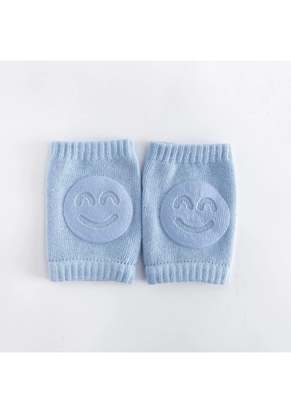 Smiley Desenli Yumuşak Dayanıklı Emekleme Dizliği 0- 1 Yaş Bebekler Için Diz Koruyucu Set (1 Çift)