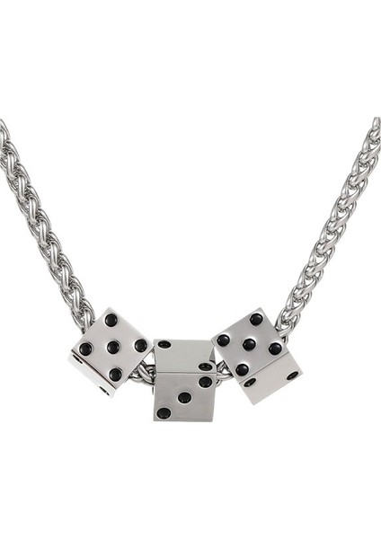 Ilginç Titanyum Çelik Zar Kolye Kadın Takı Punk Mizaç Popüler Zar Erkek Kolye (Yurt Dışından) fiyatları