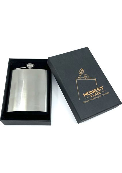 Paslanmaz Çelik Cep Matarası - 7 Oz
