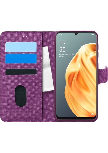 Samsung Galaxy A21S Uyumlu Kapaklı Tam Korumalı Kumaş Kılıf