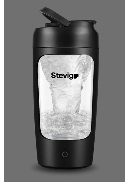 650 ml Siyah Elektrikli Protein Shake Şövalyesi, Pratik ve şarjlı kullanım