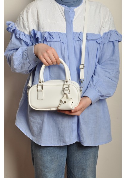 Kadın Ayarlanabilir Askılı Deri Model, Airpods Çanta Aksesuarlı, Çapraz El ve Omuz Çantası fırsatları