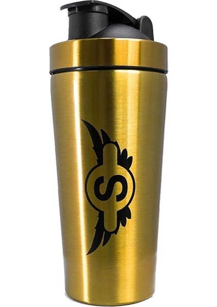 Paslanmaz Çelik Shaker 739 ml, Altın Sarı Renk, Şık ve Dayanıklı.