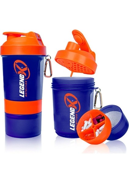 Mavi Akıllı Shake Şişe, 500 ml, dayanıklı ve şık tasarım, plastik materyal