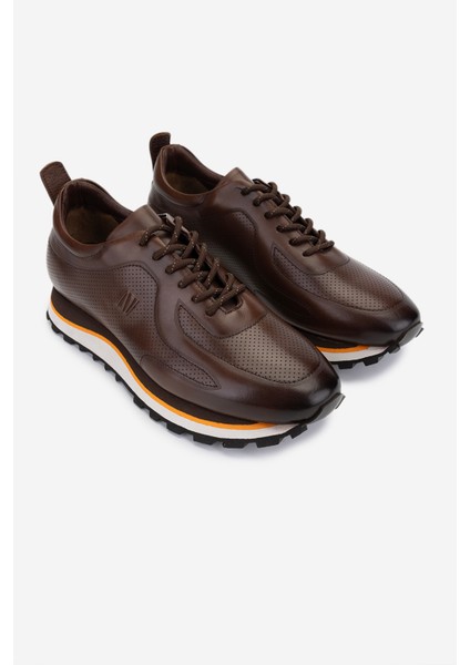 Erkek Hakiki Deri Kahverengi Sneakers & Spor Ayakkabı 383 VAL-4516 Erk Ayk Y25 Kahve Dr