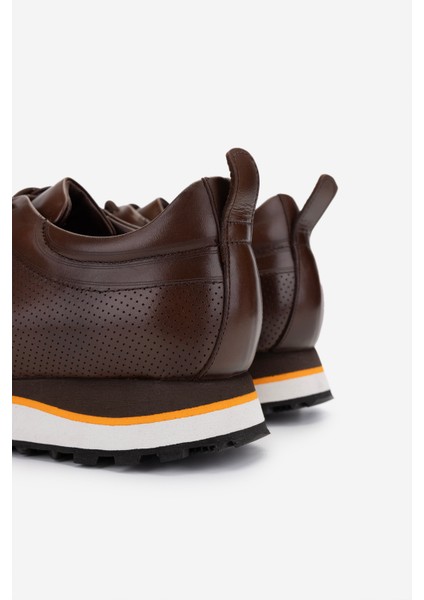 Erkek Hakiki Deri Kahverengi Sneakers & Spor Ayakkabı 383 VAL-4516 Erk Ayk Y25 Kahve Dr