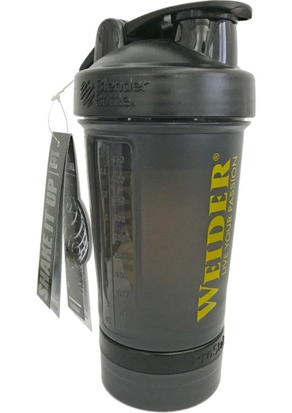 Siyah 500ml Blender Bottle Smart Shaker, dayanıklı ve şık tasarım ile kullanıma hazır
