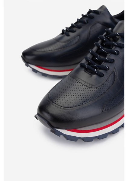 Erkek Hakiki Deri Lacivert Sneakers & Spor Ayakkabı 383 VAL-4516 Erk Ayk Y25 Lacı Dr modelleri
