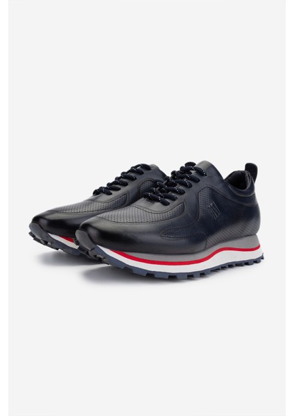 Erkek Hakiki Deri Lacivert Sneakers & Spor Ayakkabı 383 VAL-4516 Erk Ayk Y25 Lacı Dr indirimleri