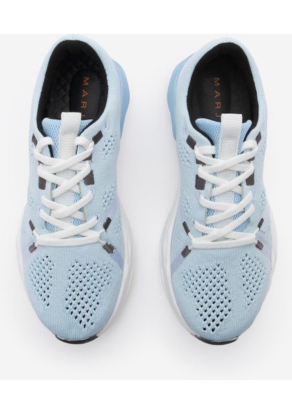 Kadın Sneaker Örgü Triko Koşu Ve Yürüyüş Spor Ayakkabı Armes Mavi