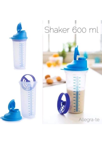 Mavi 600 ml Metal Çırpıcı ve Karıştırıcı Shake Kabı, Pratik ve Hafif Tasarım
