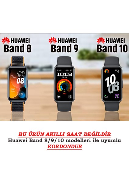 Huawei Band 8 / 9 / 10 Uyumlu Hasır Örgü Ince Kumaş Cırtlı Kordon Bileklik fiyatları