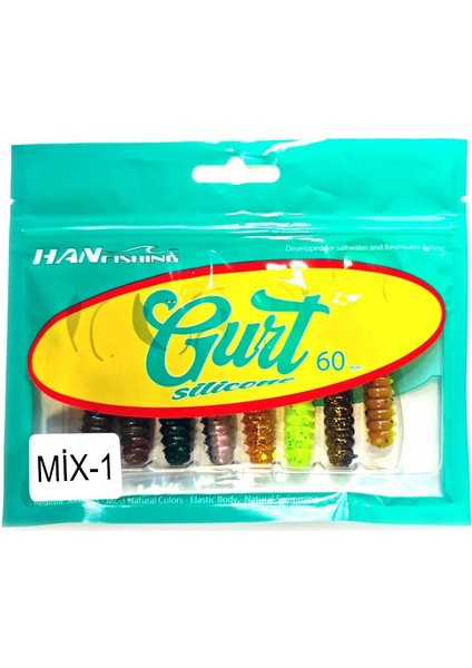 Gurt 6cm Silikon Yem - Mix 1 (7 Renk)