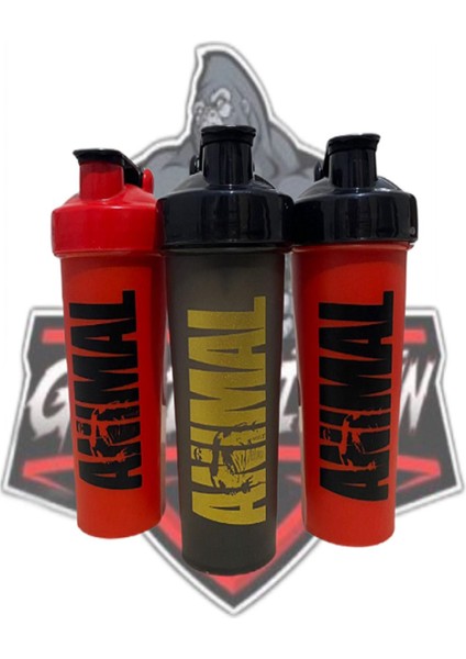 750 ml Siyah Animal Shakeer, dayanıklı plastik, şık tasarım