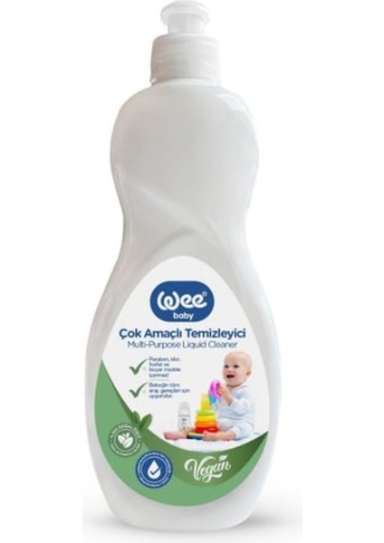 Elite Vegan Çok Amaçlı Temizleyici 500 ml Biberon Temizleyici Jel (5 Adet) 1 Adet fiyatları