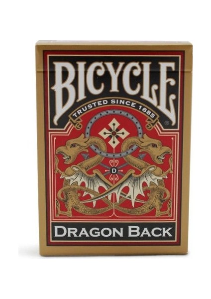 ® Dragon Back Kırmızı - Gold Oyun Iskambil Kartı