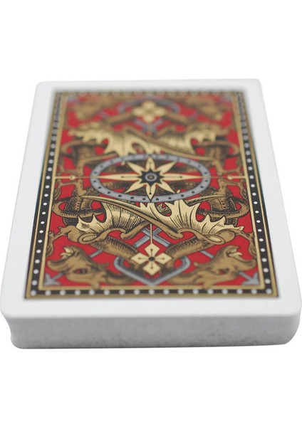 ® Dragon Back Kırmızı - Gold Oyun Iskambil Kartı indirimleri