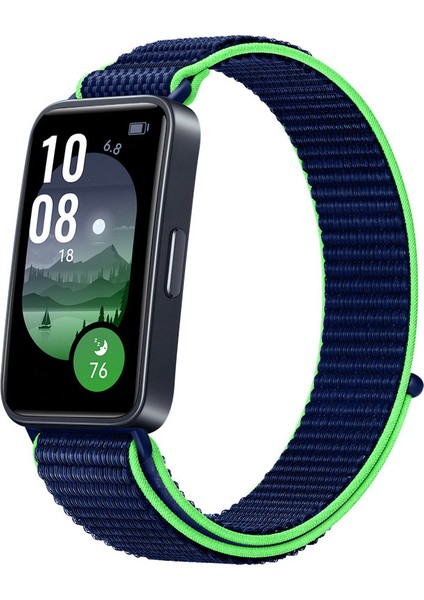 Huawei Band 8 / 9 / 10 Uyumlu Hasır Örgü Ince Kumaş Cırtlı Kordon Bileklik